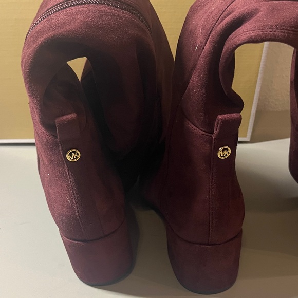 Michael Kors boots - Burgundy Heeled Boots - Picture 6 of 7